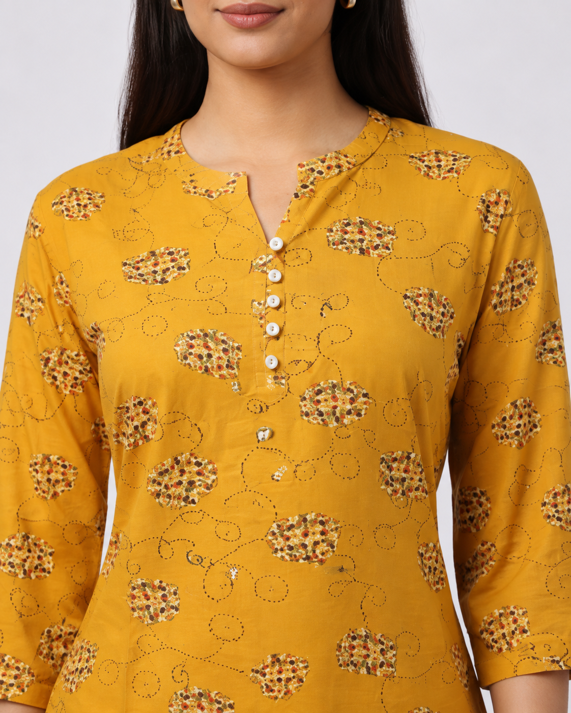 <b>Verena</b><br/>Mandarin Collar Straight Kurti - Image 6